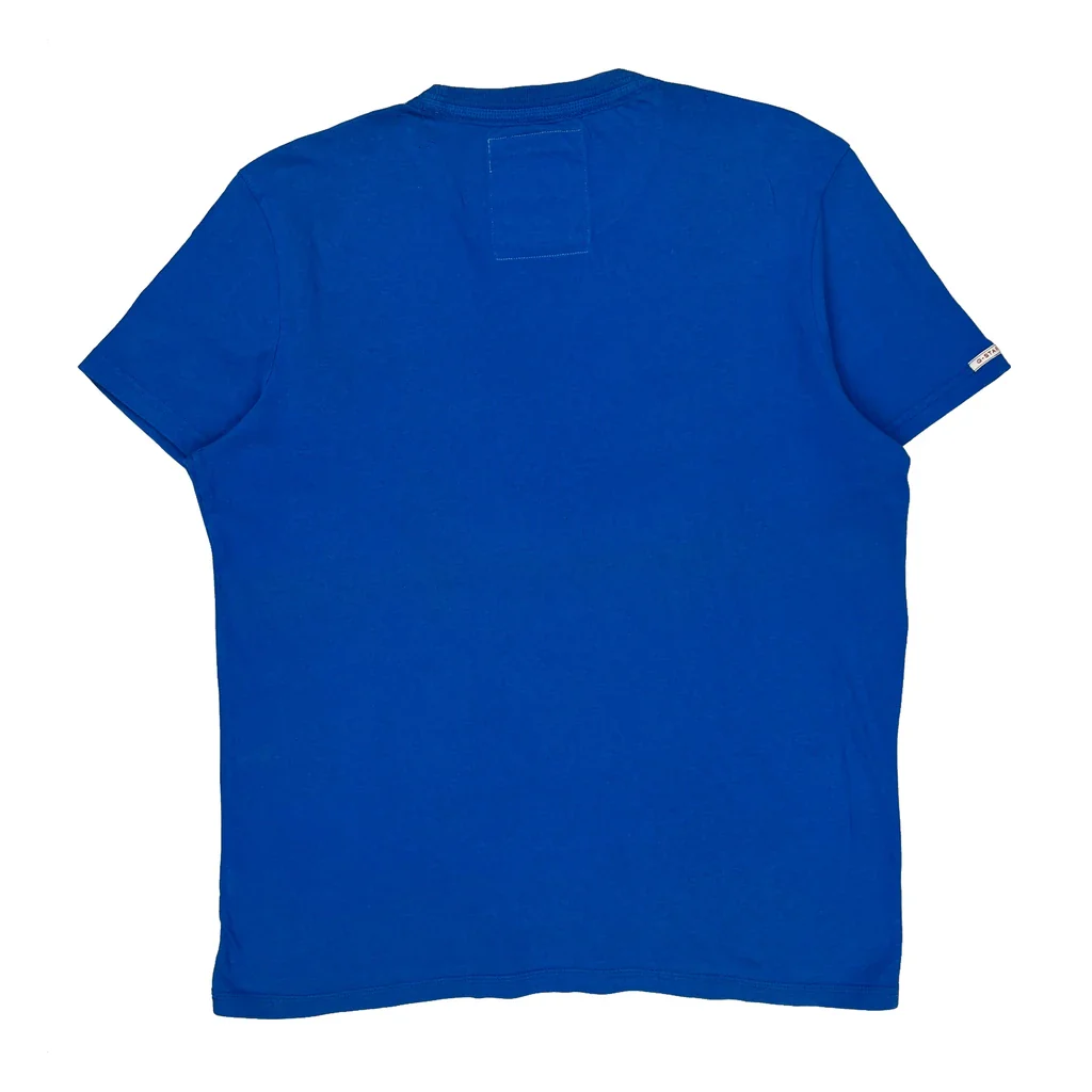 G-Star Graphic T-Shirt - XL Blue Cotton - Image 2