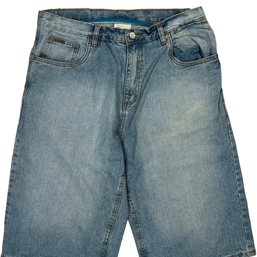 G Unit Baggy Denim Shorts - 33W 13L Light Wash Denim - Image 10