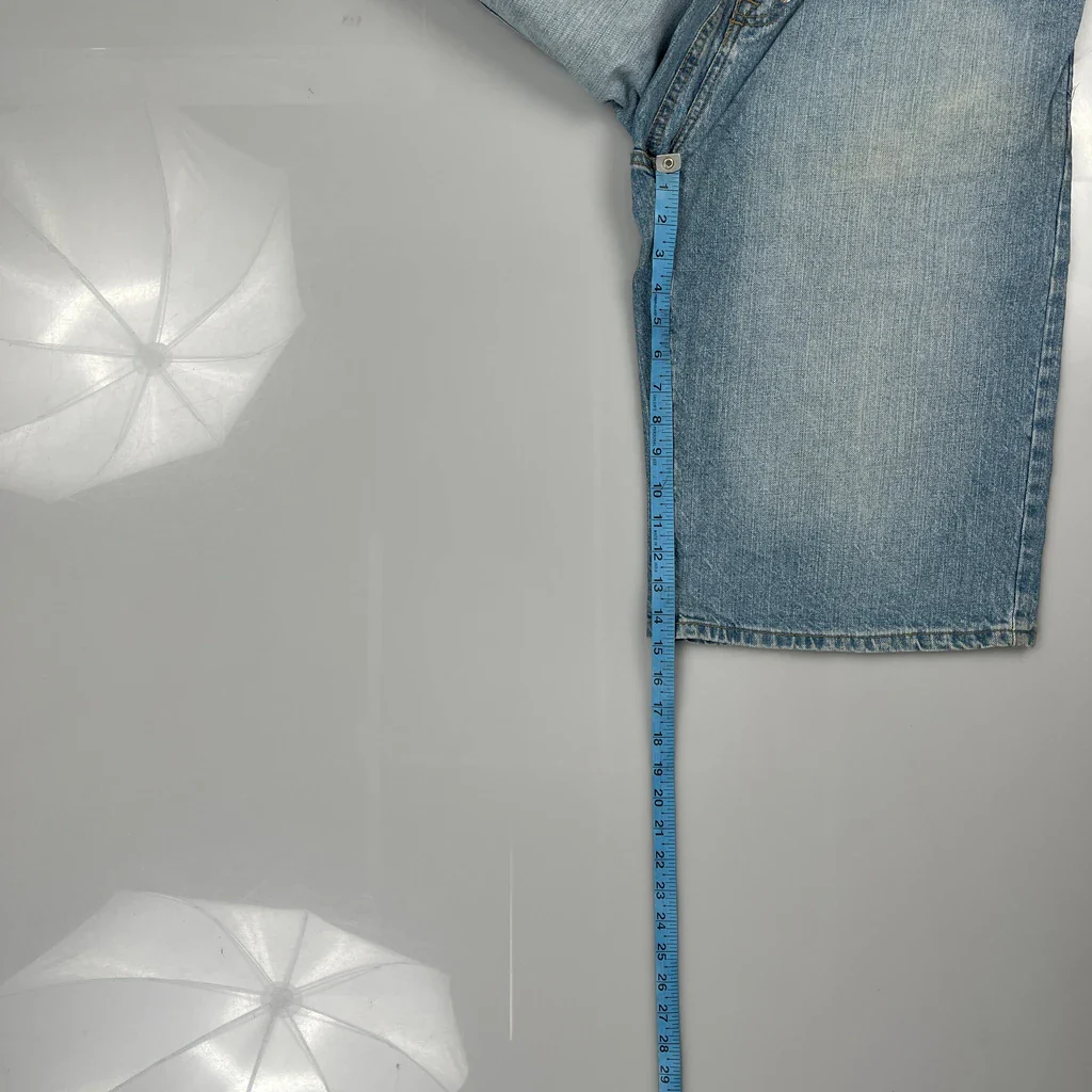 G Unit Baggy Denim Shorts - 33W 13L Light Wash Denim - Image 5