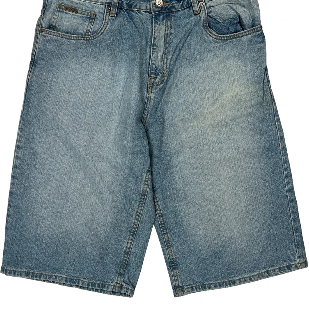 G Unit Baggy Denim Shorts - 33W 13L Light Wash Denim - Image 9