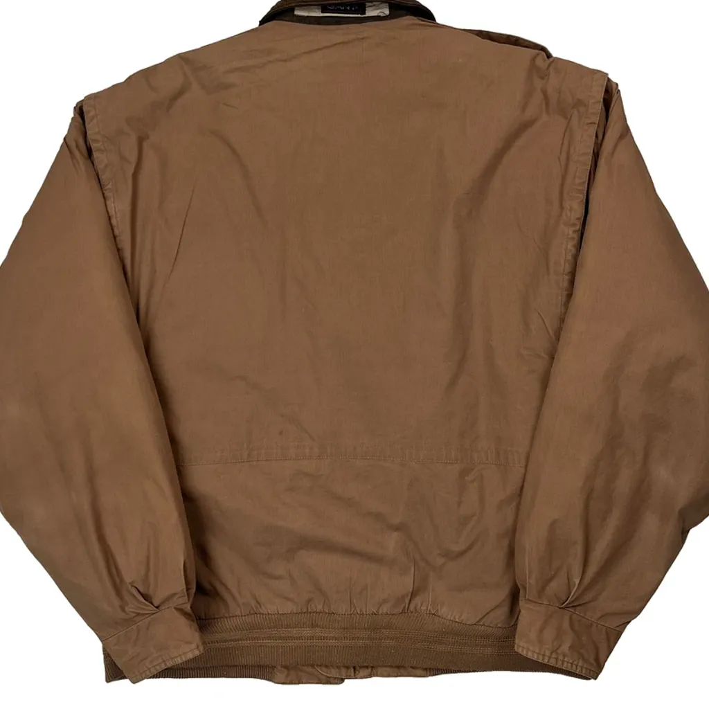 Gant Bomber Jacket - Medium Brown Cotton - Image 7