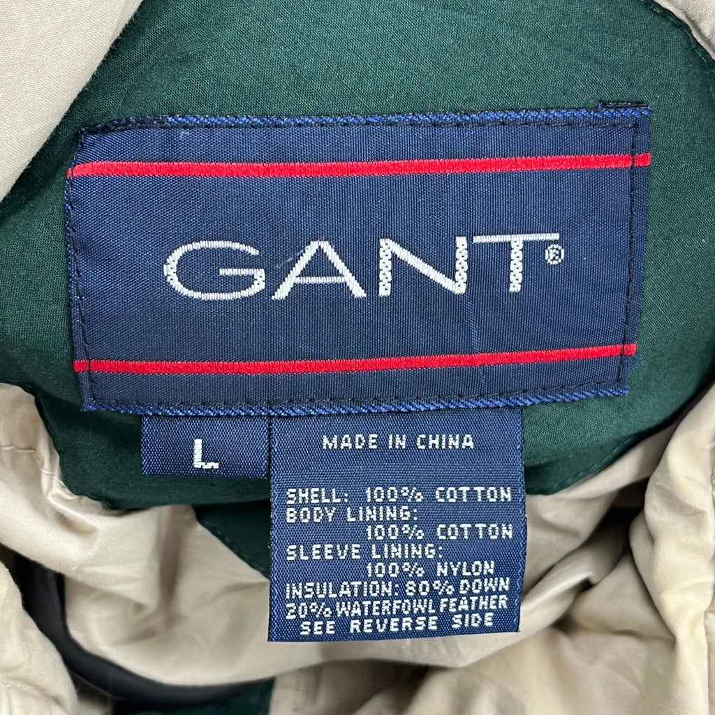 Gant Padded Jacket - Large Green Cotton - Image 3