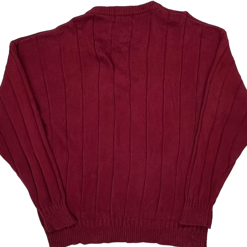 Gant Cable Knit Jumper - Medium Red Cotton - Image 8