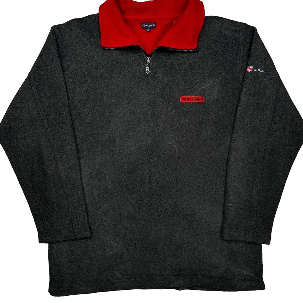 Gant Collared Long Sleeve T-Shirt - XL Grey Polyester - Image 4