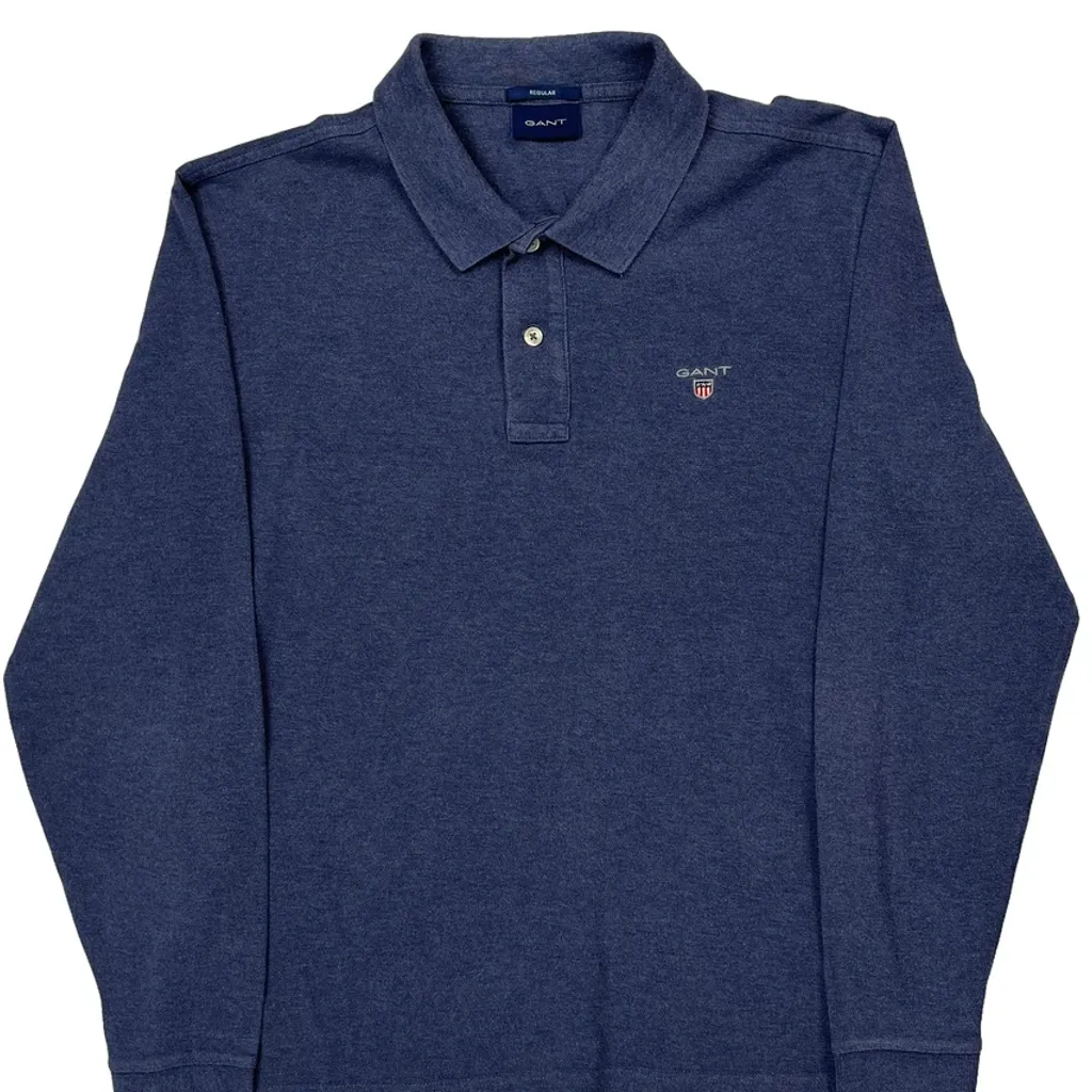 Gant Polo Shirt - Large Blue Cotton - Image 4