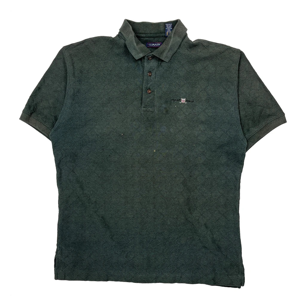 Gant Polo Shirt - Large Green Cotton