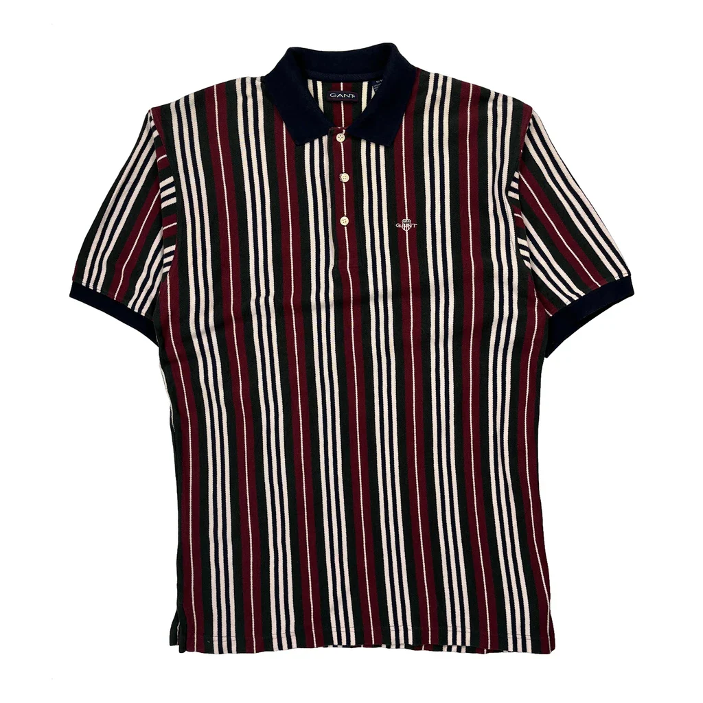 Gant Striped Polo Shirt - Medium Multicoloured Cotton