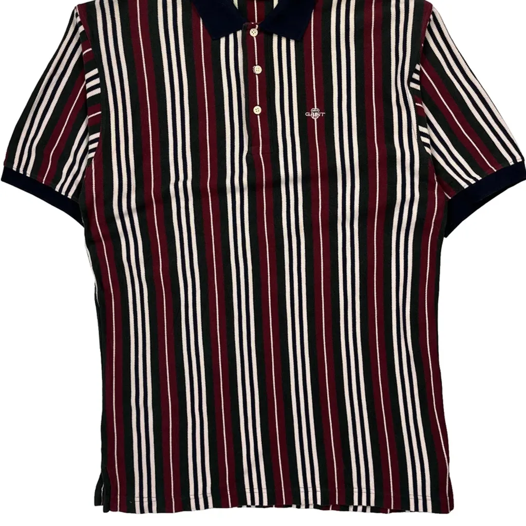 Gant Striped Polo Shirt - Medium Multicoloured Cotton - Image 4