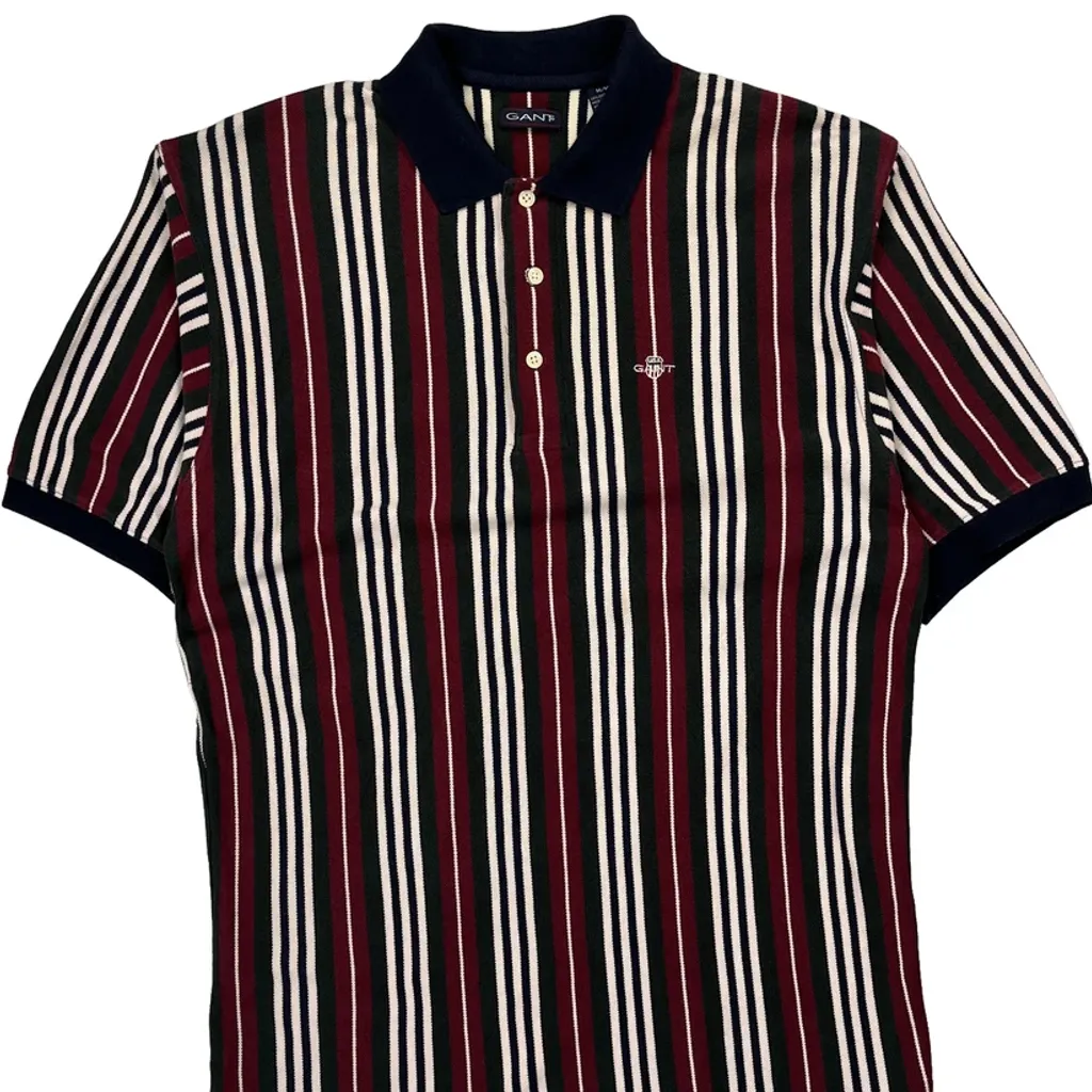Gant Striped Polo Shirt - Medium Multicoloured Cotton - Image 5