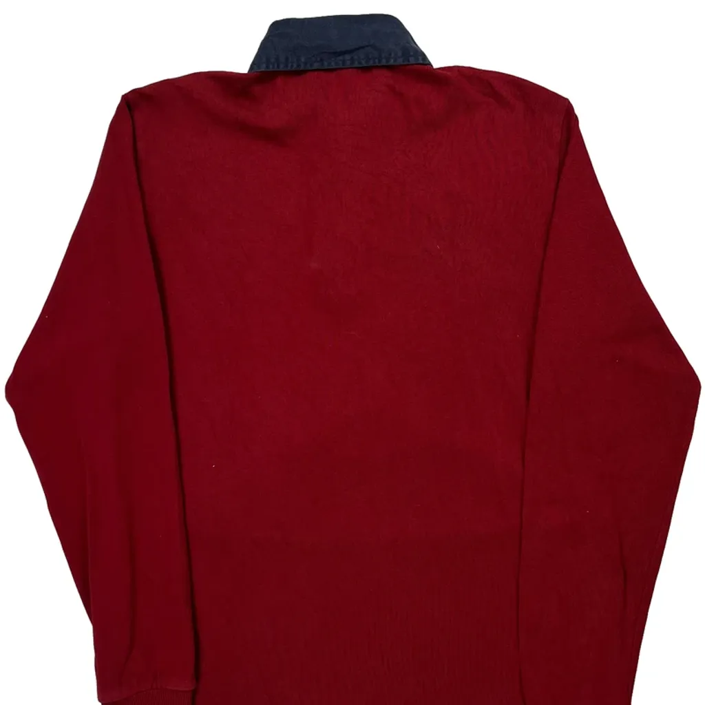 Gant Knitted Polo Shirt - Medium Red Cotton - Image 7