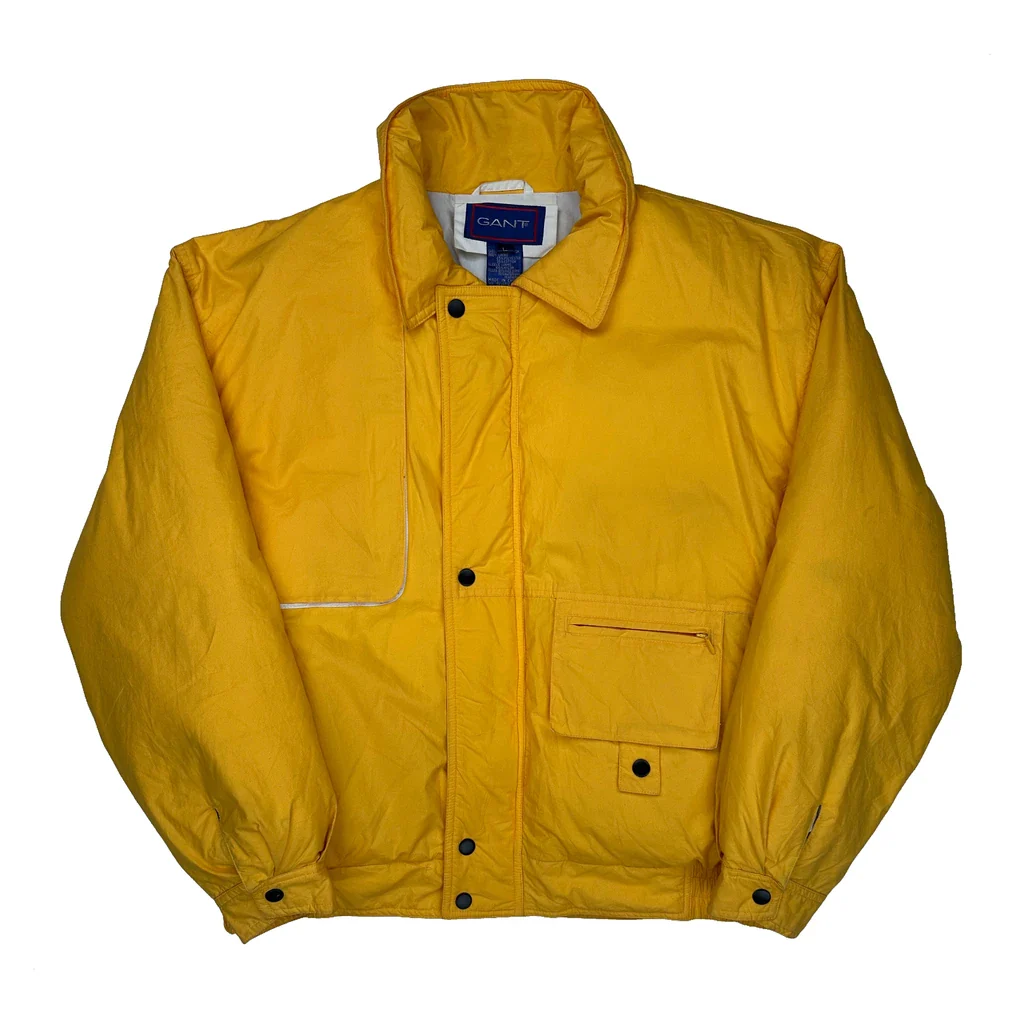 Gant Puffer - Large Yellow Cotton