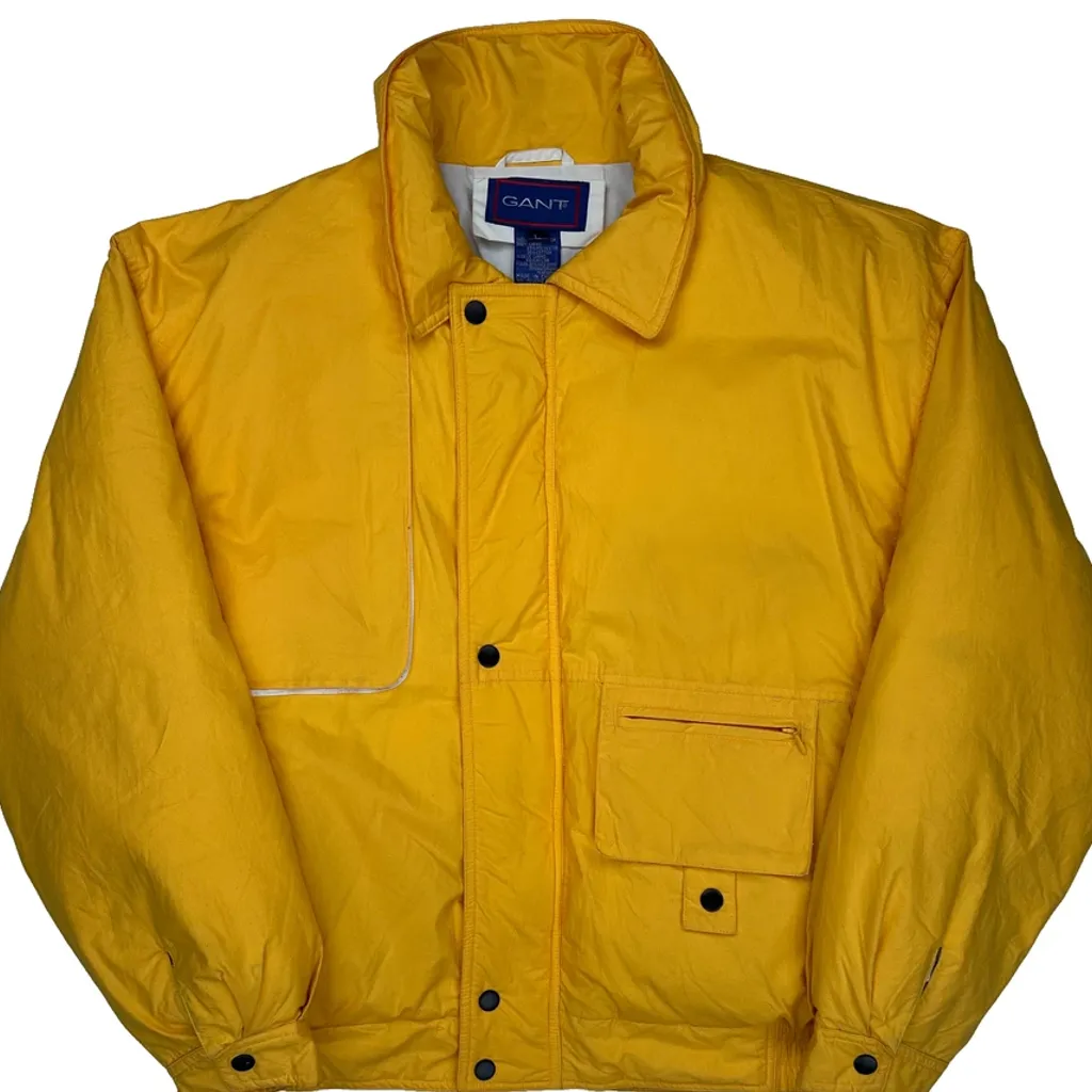 Gant Puffer - Large Yellow Cotton - Image 4