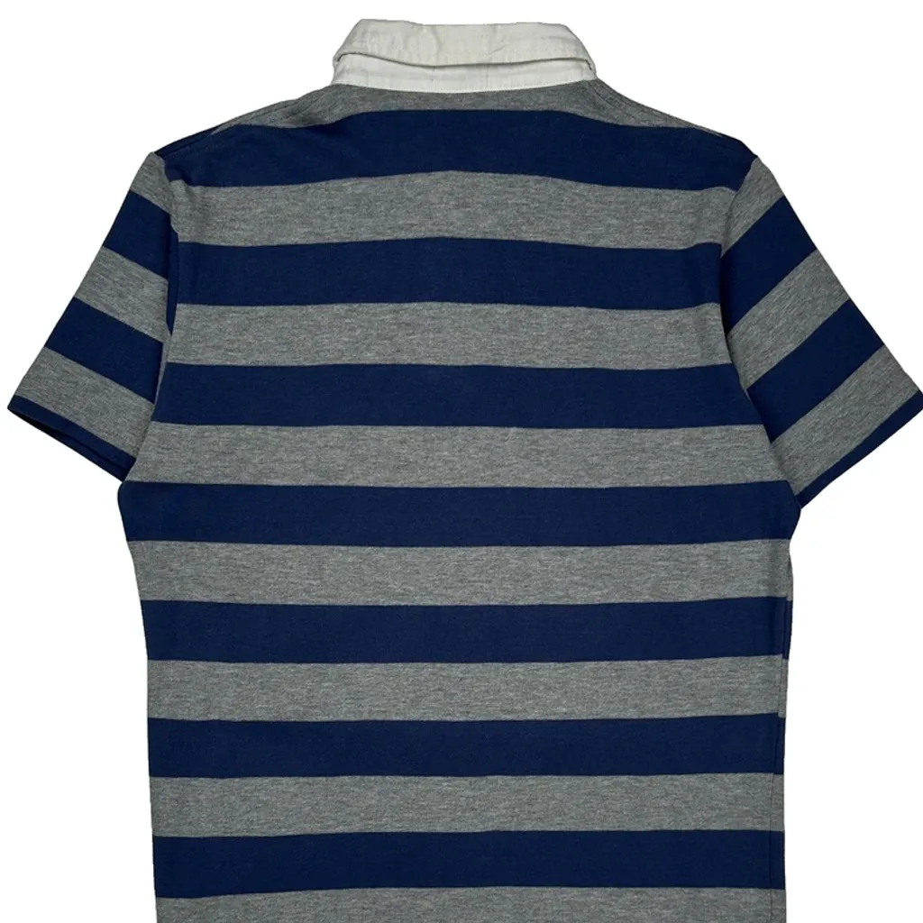 Gant Striped Rugby Shirt - Medium Blue Cotton - Image 7