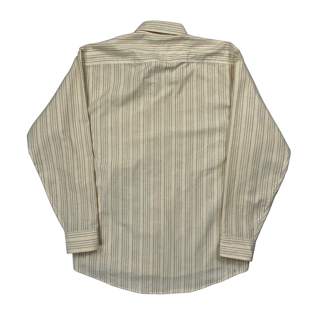 Gant Striped Shirt - Large Beige Cotton Blend - Image 2