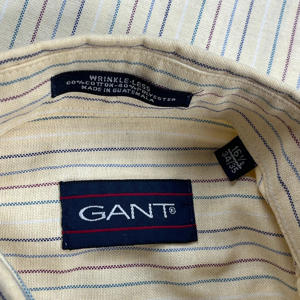 Gant Striped Shirt - Large Beige Cotton Blend - Image 3
