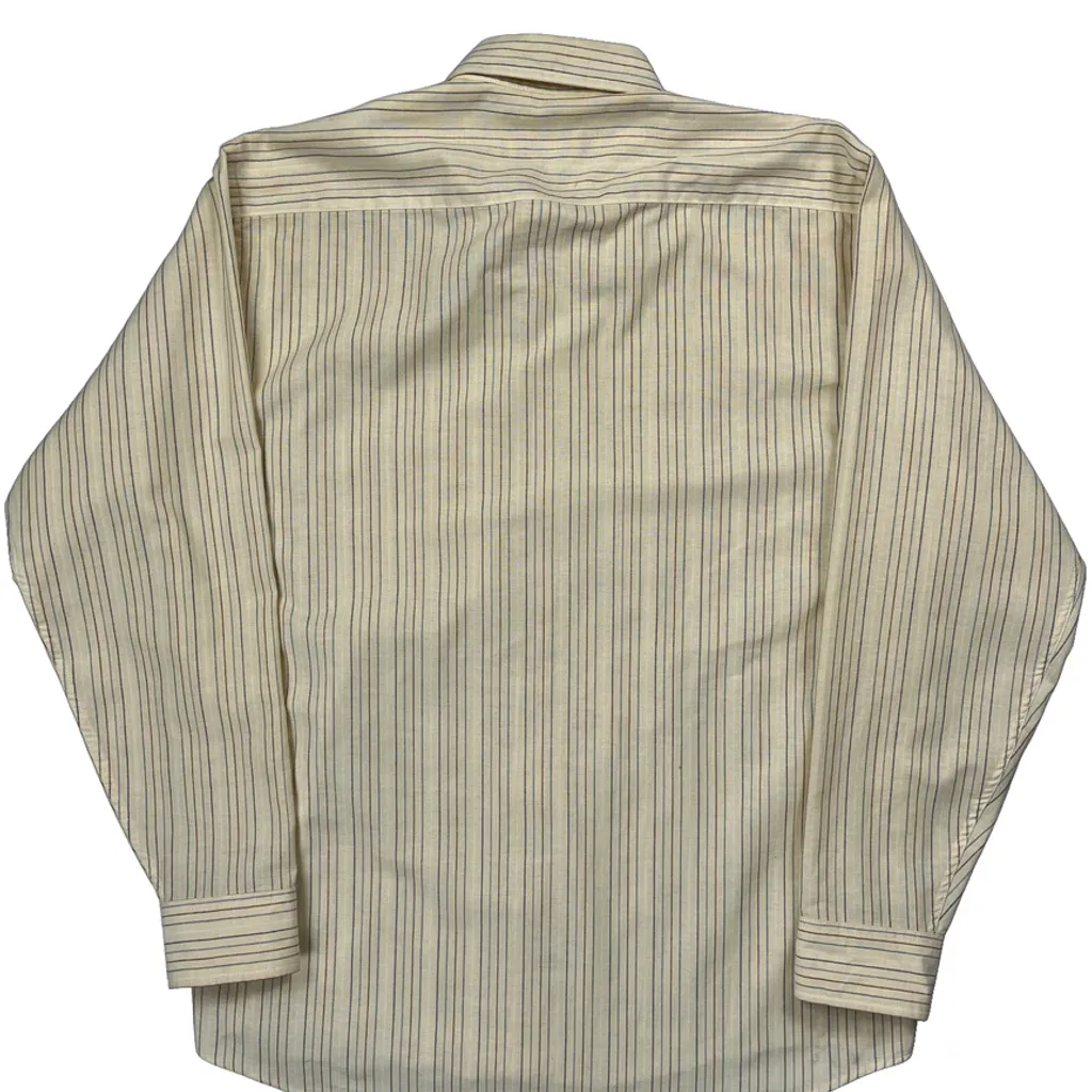 Gant Striped Shirt - Large Beige Cotton Blend - Image 6