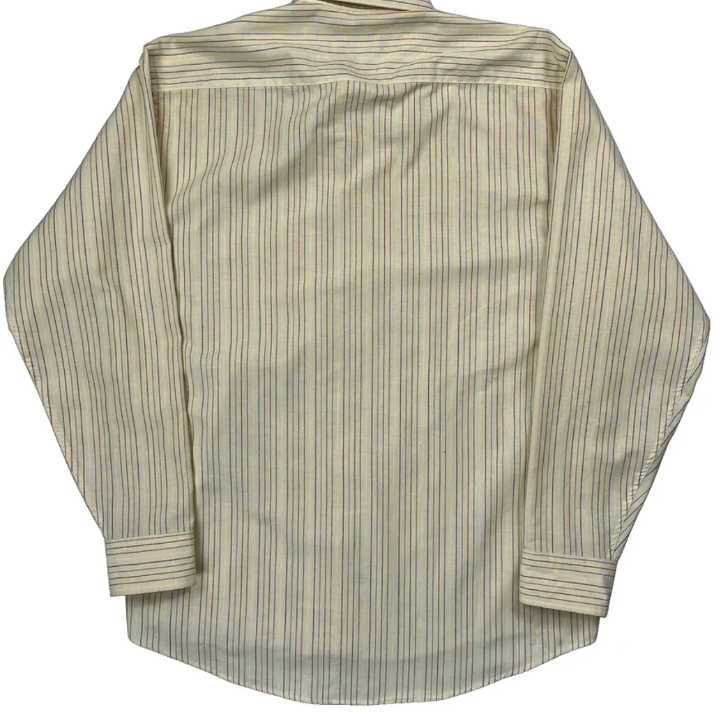 Gant Striped Shirt - Large Beige Cotton Blend - Image 7