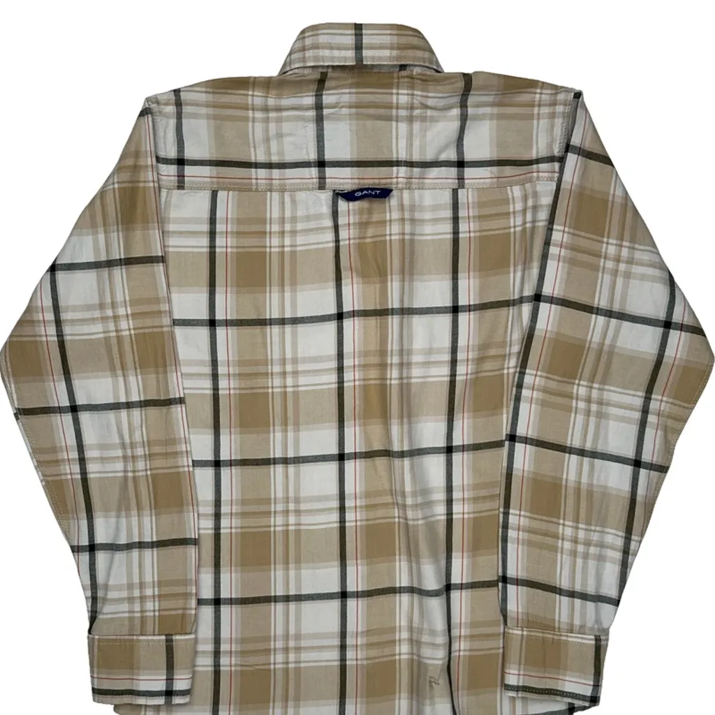 Gant Checked Shirt - Medium Beige Cotton - Image 7