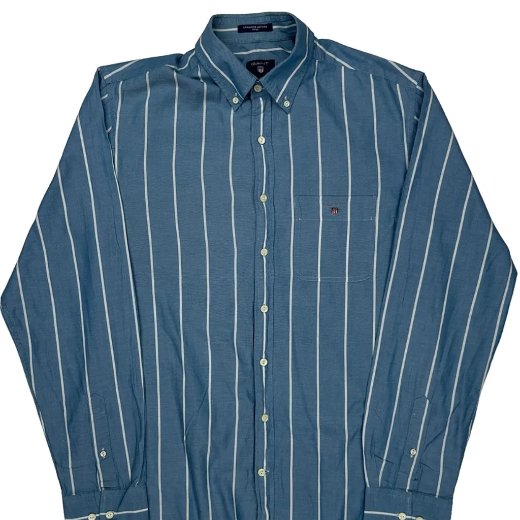 Gant Striped Shirt - Large Blue Cotton - Image 4