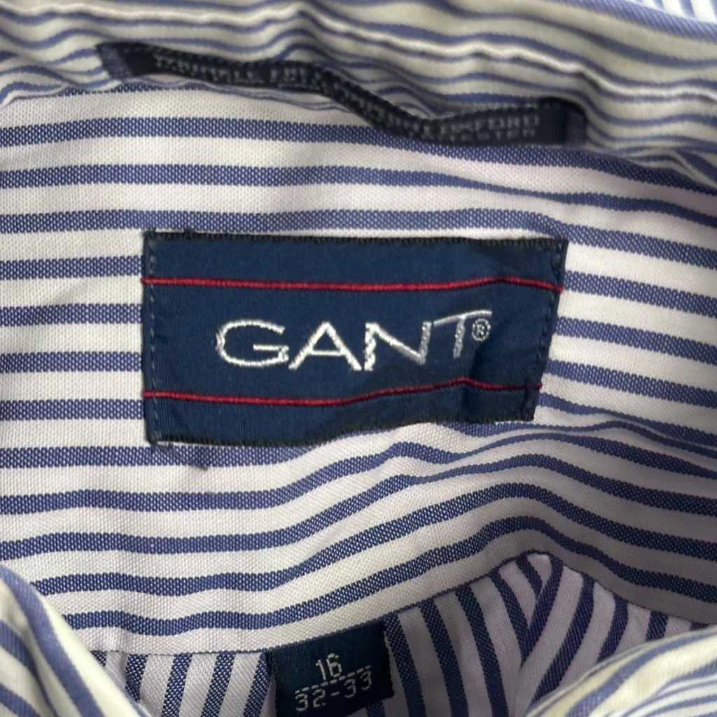 Gant Striped Shirt - Large Blue Cotton - Image 3