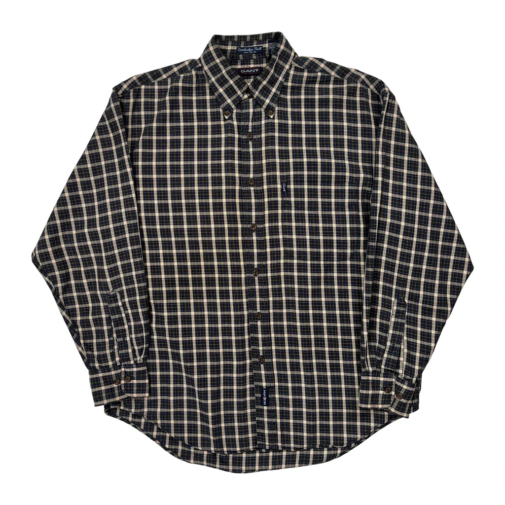 Gant Checked Shirt - Medium Blue Cotton
