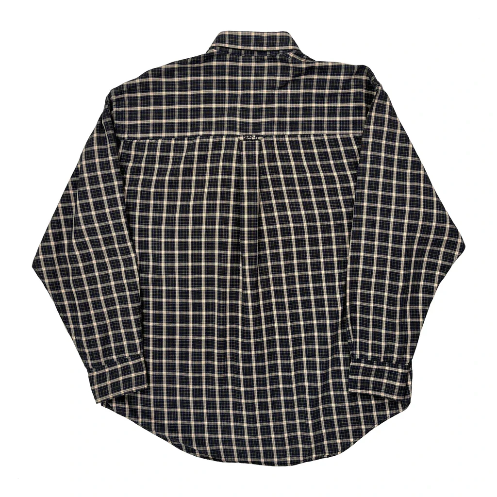 Gant Checked Shirt - Medium Blue Cotton - Image 2