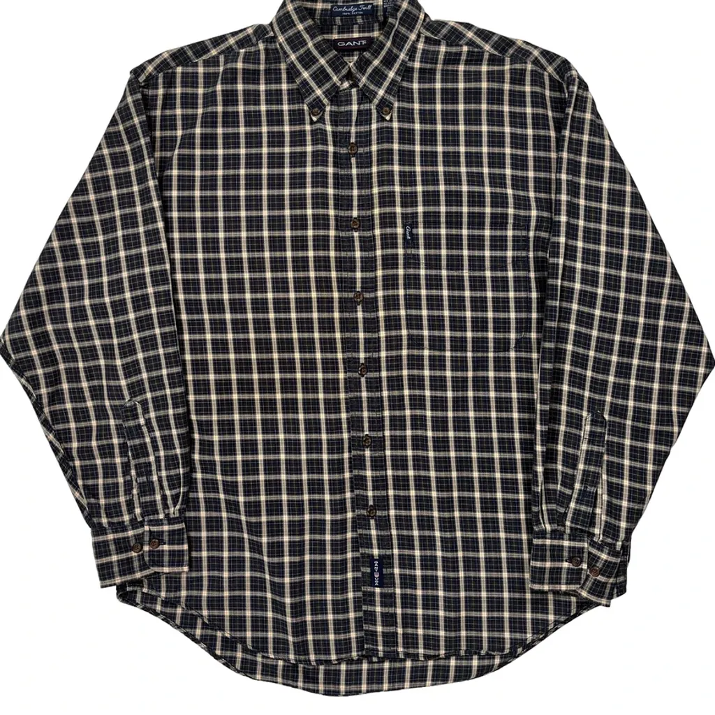 Gant Checked Shirt - Medium Blue Cotton - Image 4