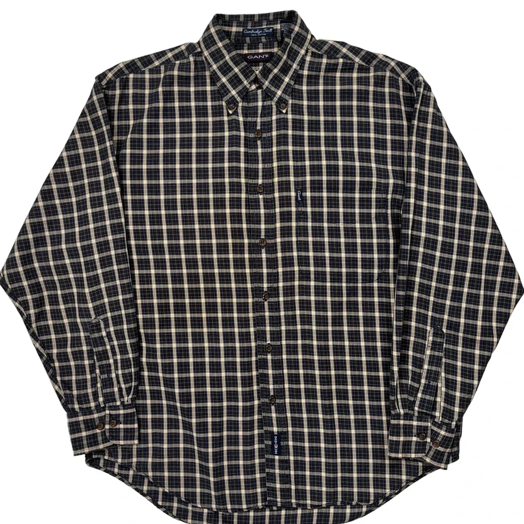 Gant Checked Shirt - Medium Blue Cotton - Image 5