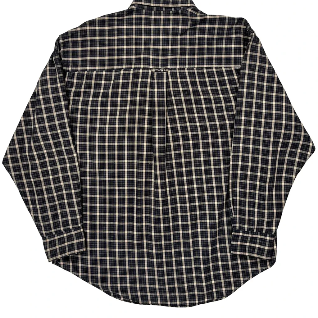 Gant Checked Shirt - Medium Blue Cotton - Image 6