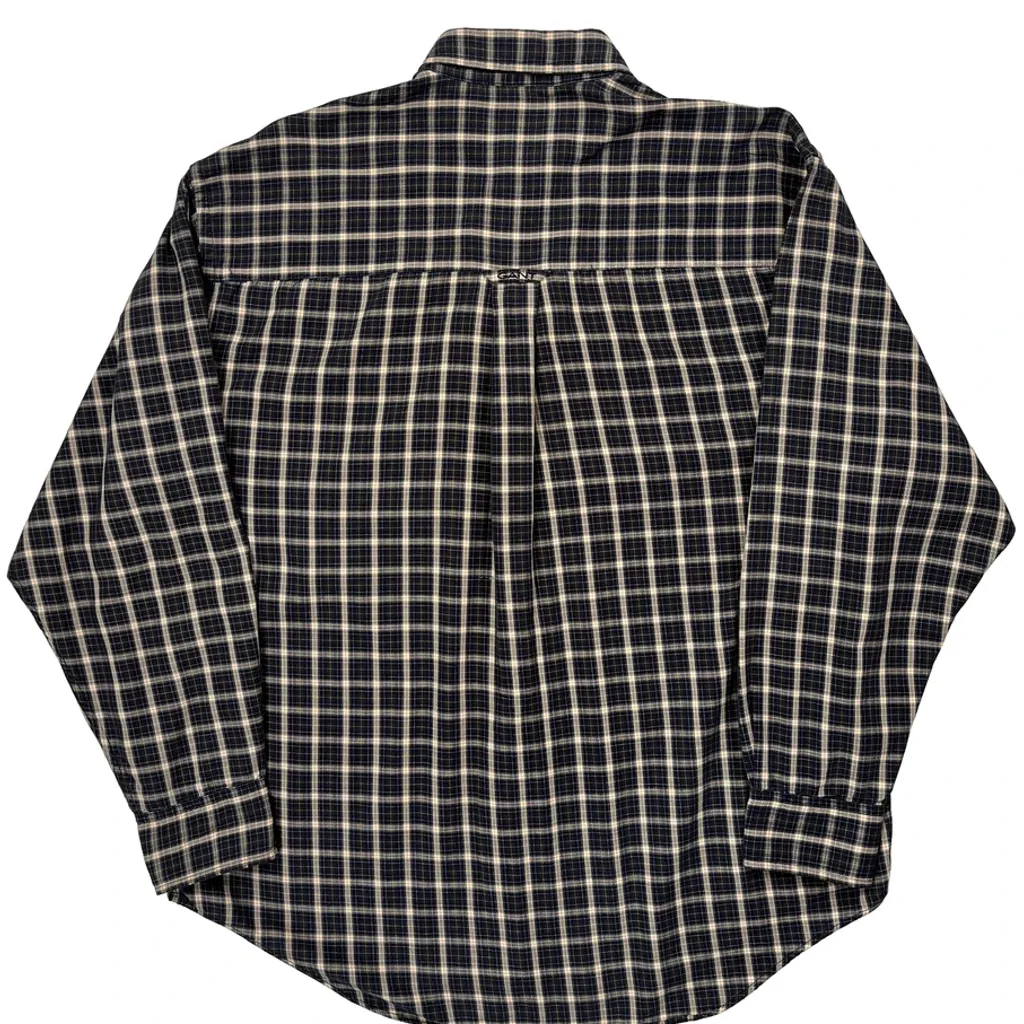 Gant Checked Shirt - Medium Blue Cotton - Image 7