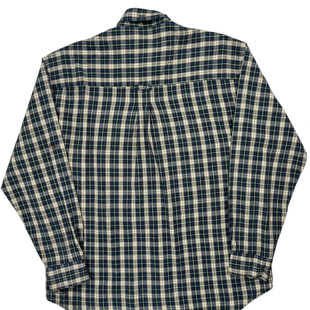 Gant Checked Shirt - Medium Blue Cotton - Image 6