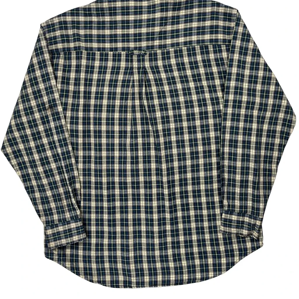 Gant Checked Shirt - Medium Blue Cotton - Image 7