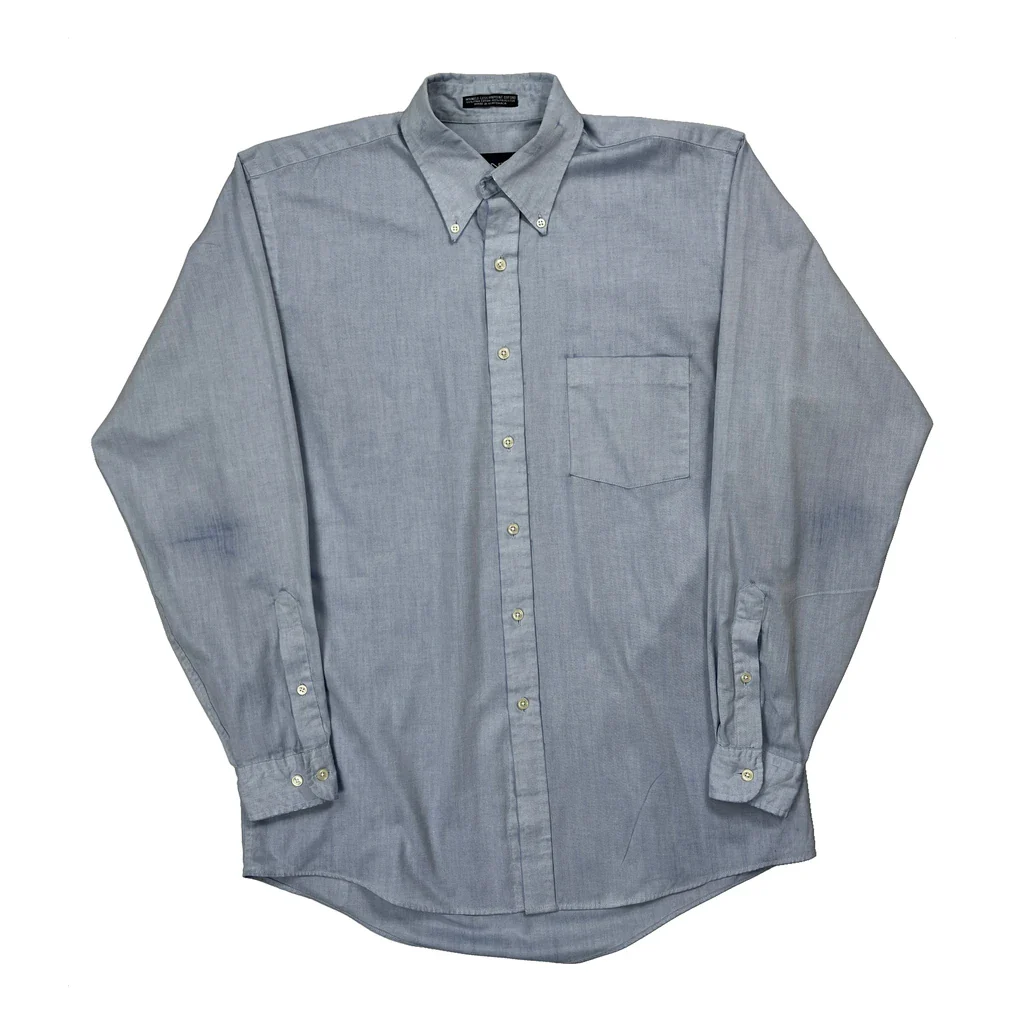 Gant Shirt - Medium Blue Cotton Blend