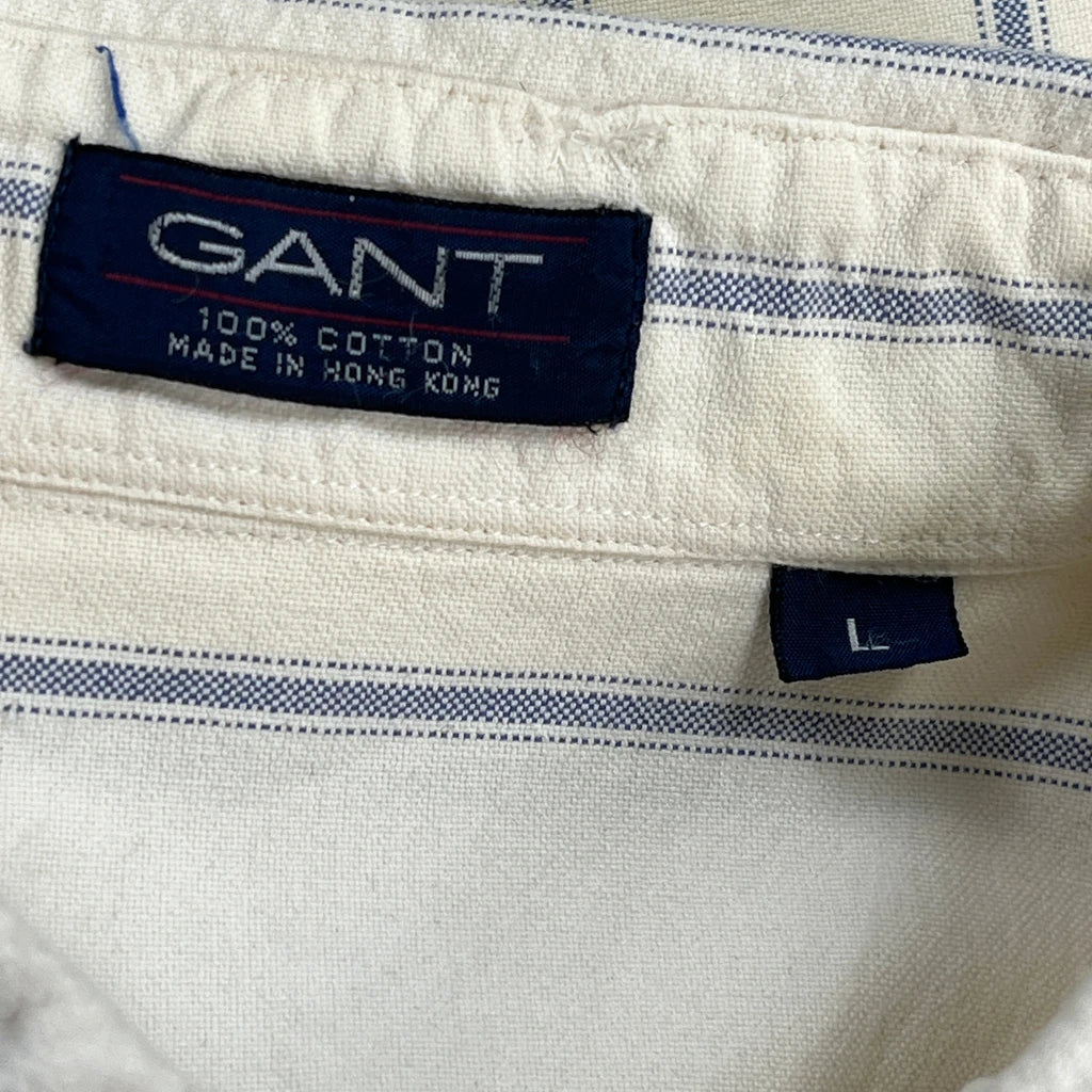 Gant Striped Shirt - Large Cream Cotton - Image 3