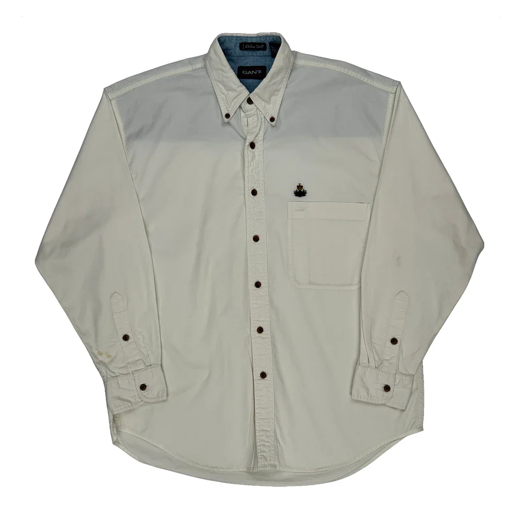 Gant Shirt - Medium Cream Cotton