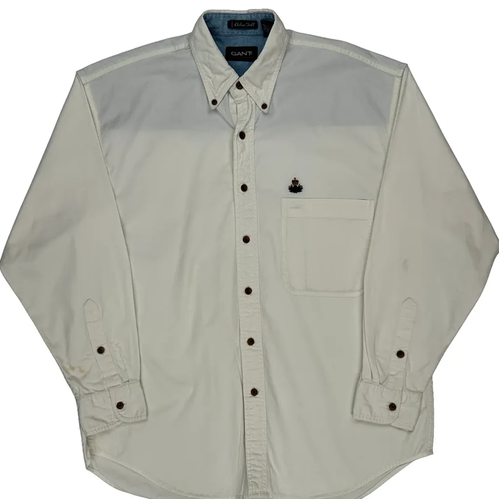 Gant Shirt - Medium Cream Cotton - Image 4