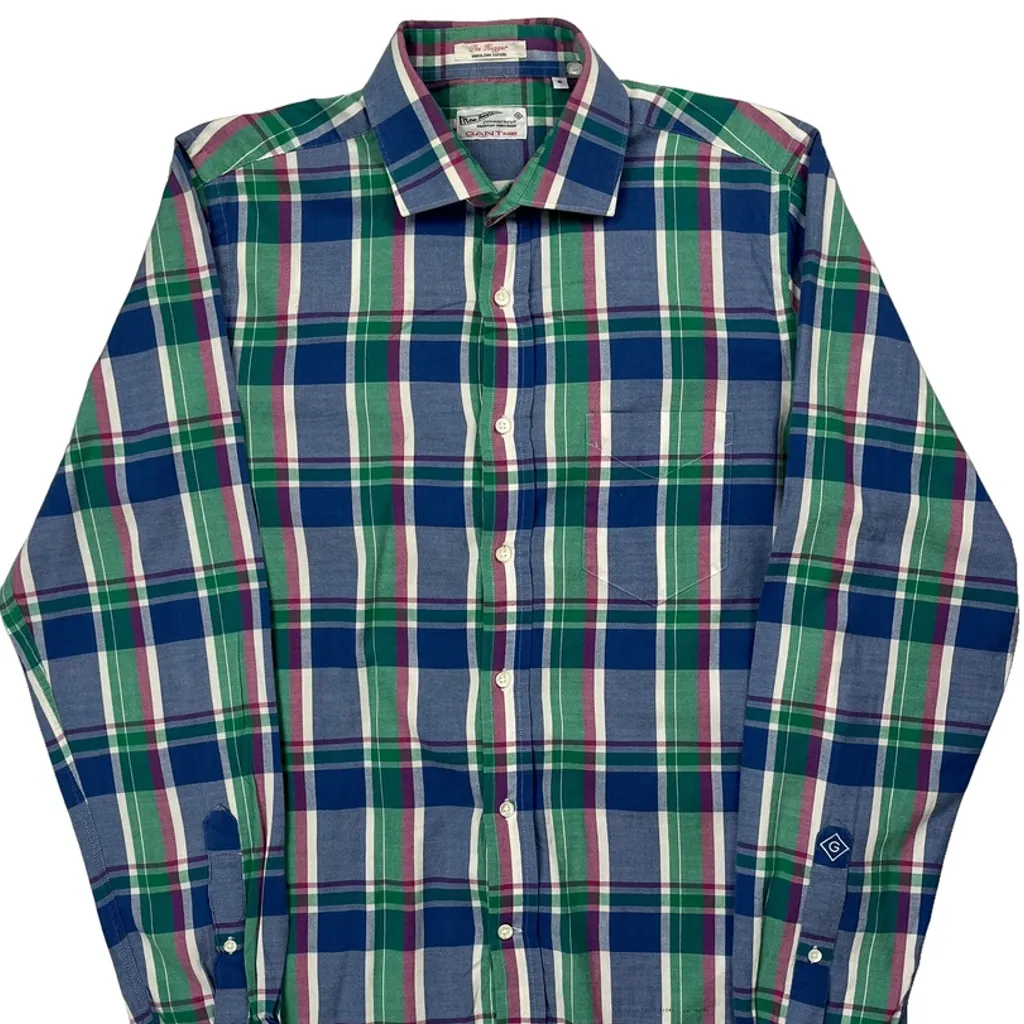 Gant Checked Shirt - Medium Multicoloured Cotton - Image 5