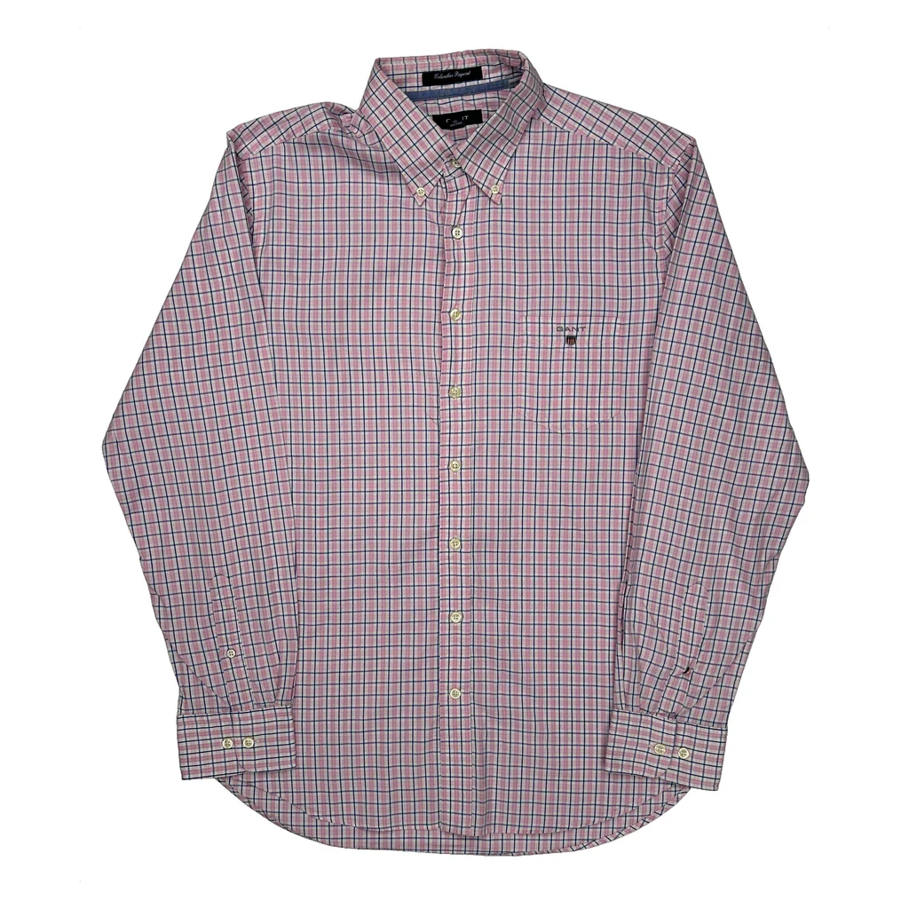Gant Checked Shirt - XL Pink Cotton