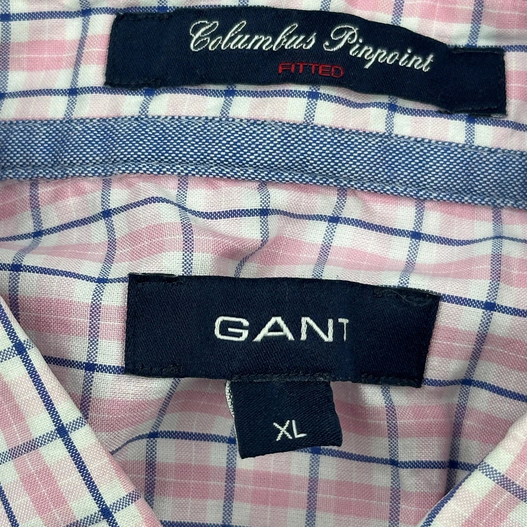 Gant Checked Shirt - XL Pink Cotton - Image 3