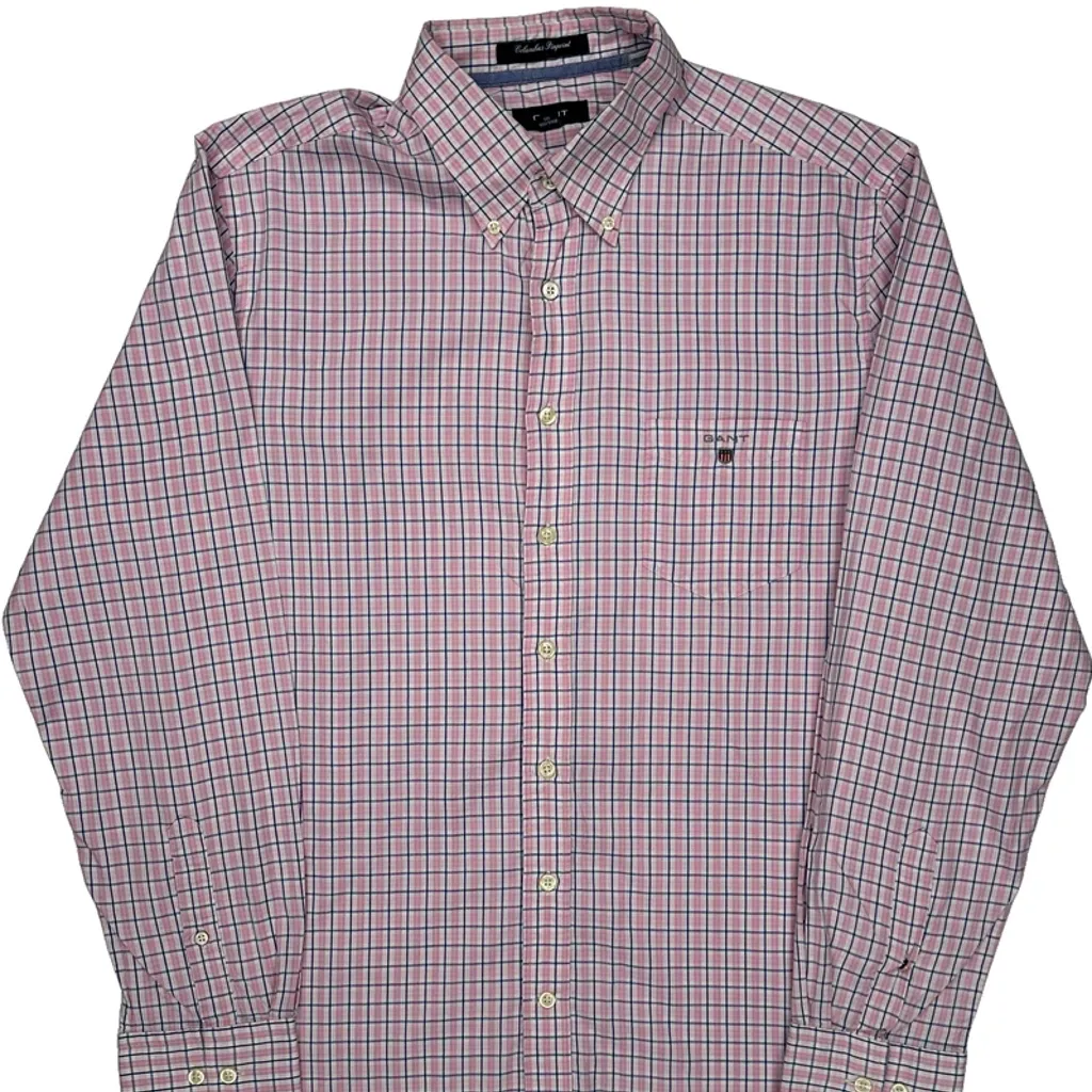 Gant Checked Shirt - XL Pink Cotton - Image 5