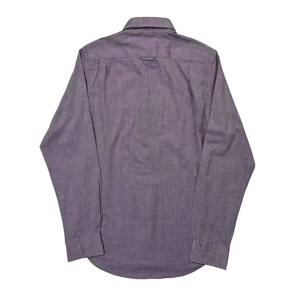 Gant Slim Shirt - Small Purple Cotton - Image 2