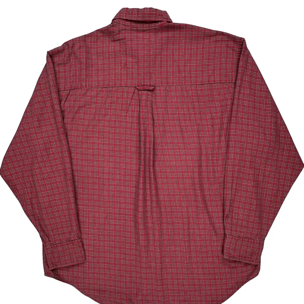 Gant Checked Shirt - Medium Red Cotton - Image 7