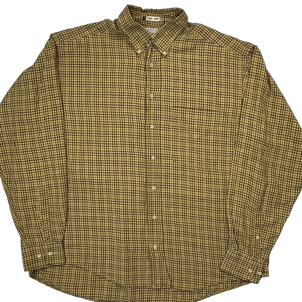 Gant Checked Shirt - XL Yellow Cotton - Image 4