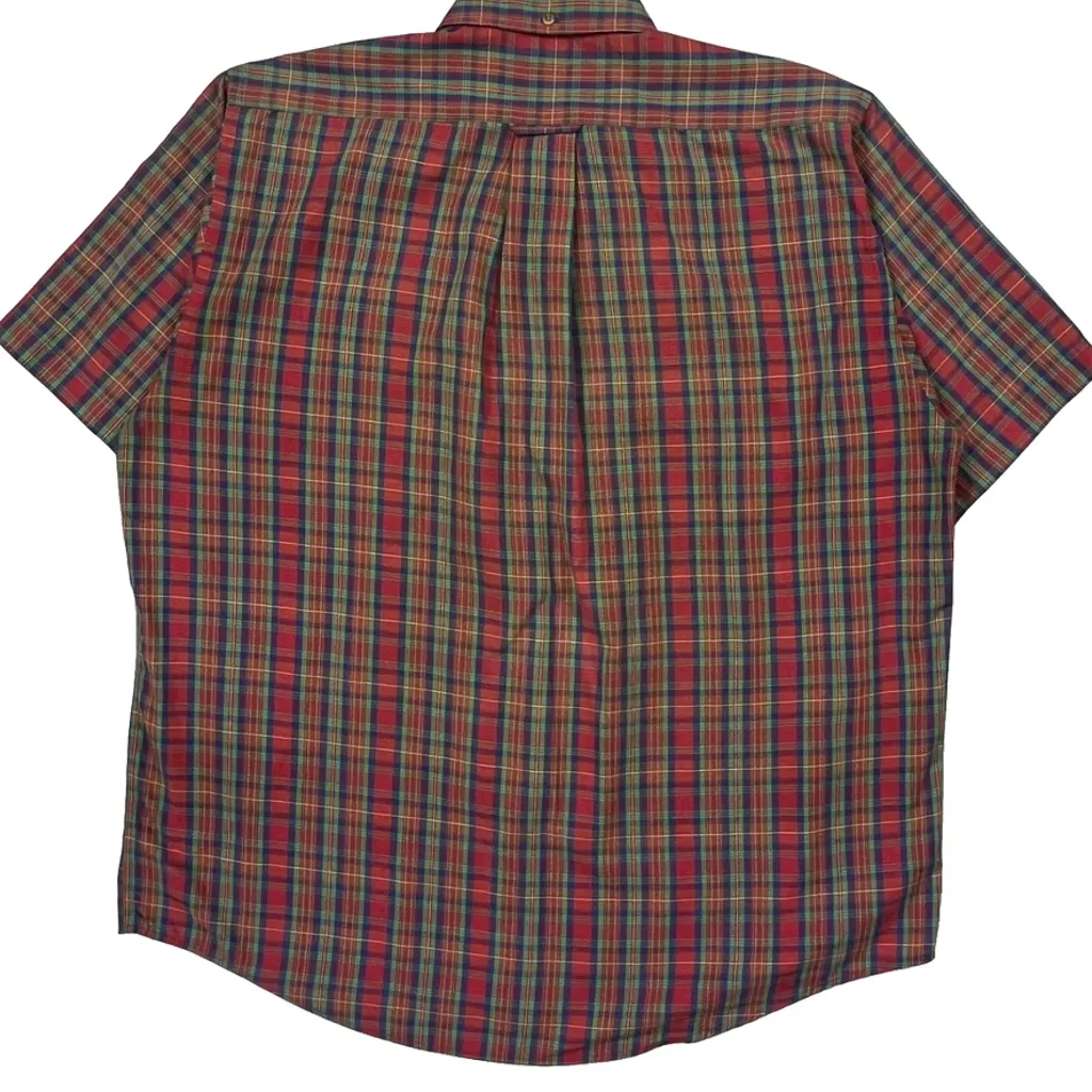 Gant Checked Short Sleeve Shirt - Large Multicoloured Cotton Blend - Image 7