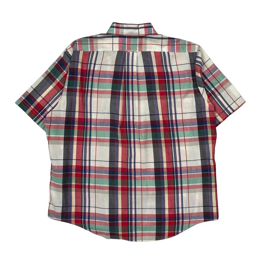 Gant Checked Short Sleeve Shirt - XL Multicoloured Cotton Blend - Image 2