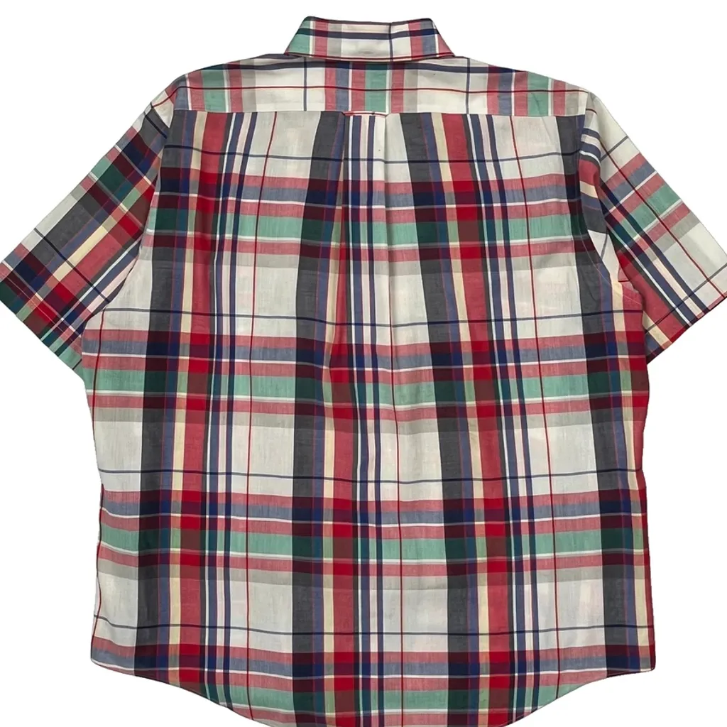 Gant Checked Short Sleeve Shirt - XL Multicoloured Cotton Blend - Image 6