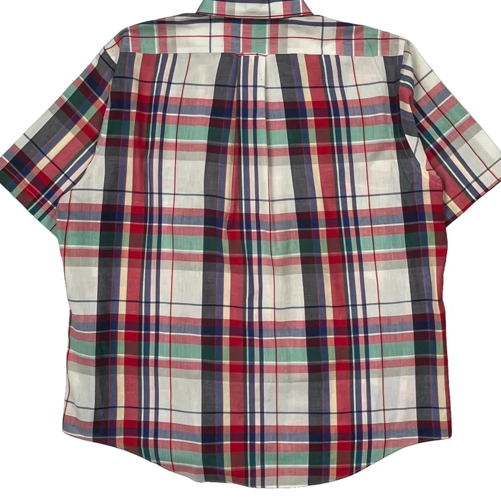 Gant Checked Short Sleeve Shirt - XL Multicoloured Cotton Blend - Image 7