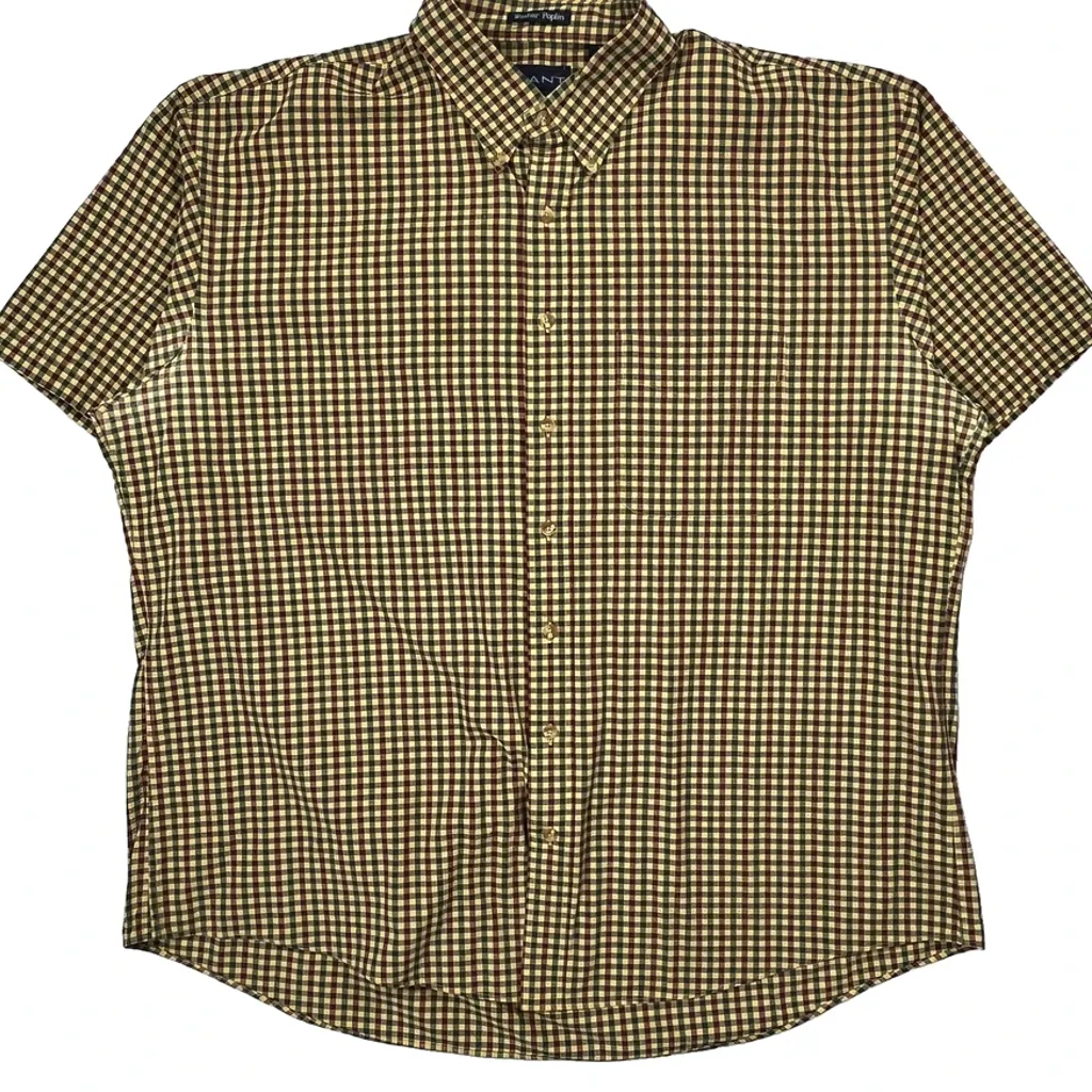 Gant Checked Short Sleeve Shirt - 2XL Multicoloured Cotton - Image 5