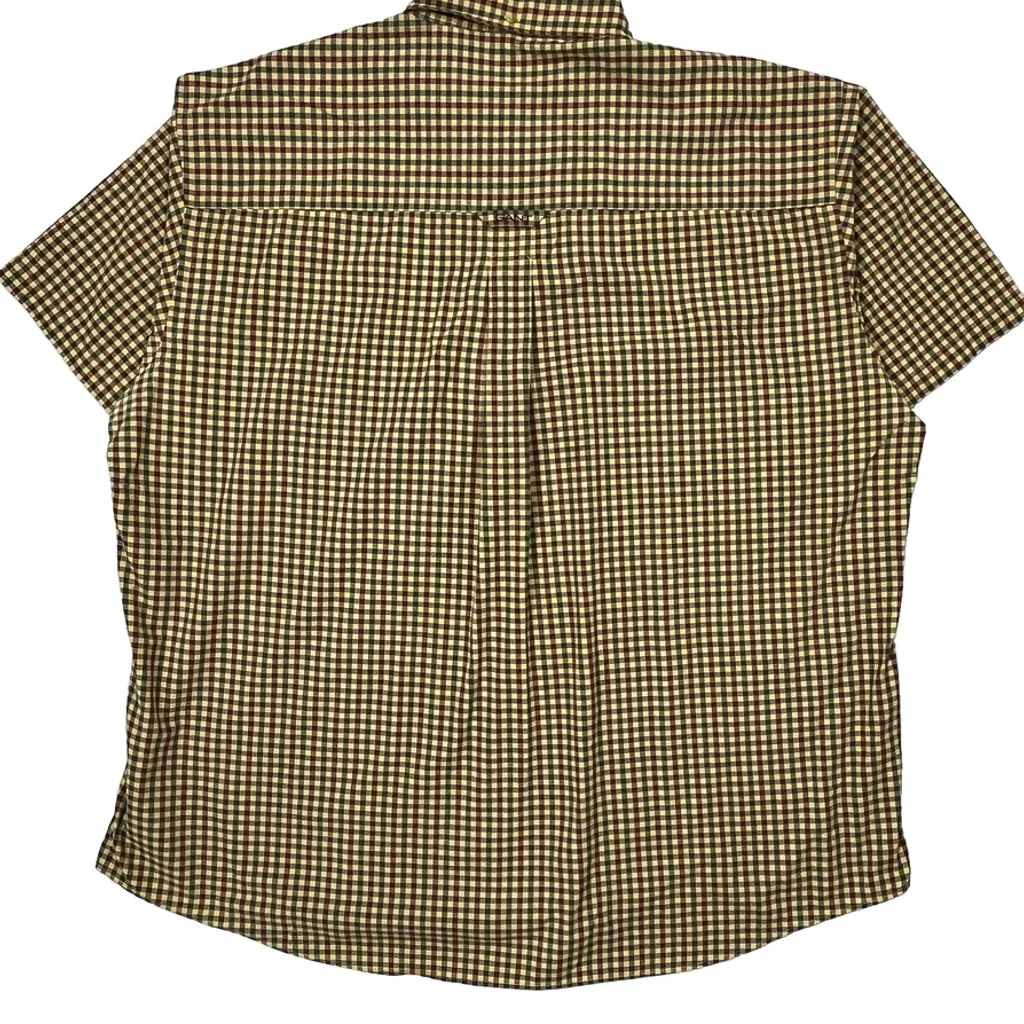 Gant Checked Short Sleeve Shirt - 2XL Multicoloured Cotton - Image 7