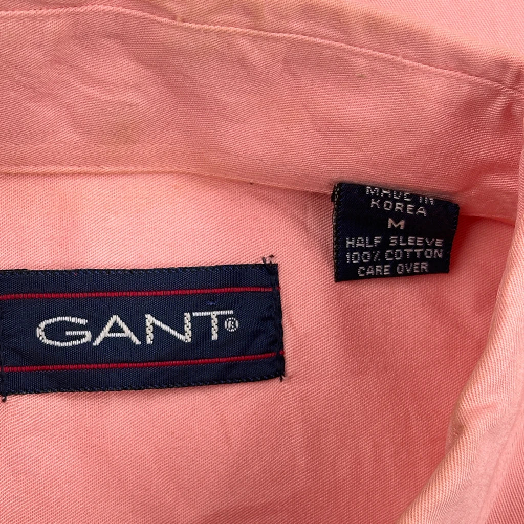 Gant Short Sleeve Shirt - Medium Pink Cotton - Image 3